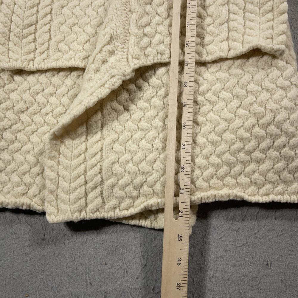 Aran Sweater Market Cardigan Womens Small Knit Wool Ireland Warm Pullover Sweate - Picture 6 of 7